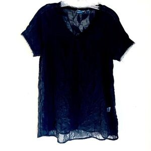 Elegant Black Sheer Top